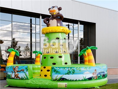 0.55MM PVC Durable Jungle Monkey Inflatable Climbing Tower  BY-IG-058